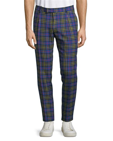 vintage burberry plaid pants|Burberry dress pants for men.